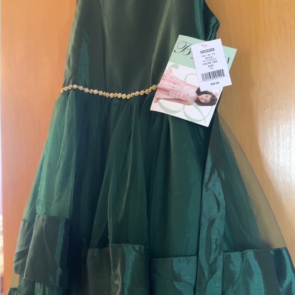 Elegant Green Kids Dress